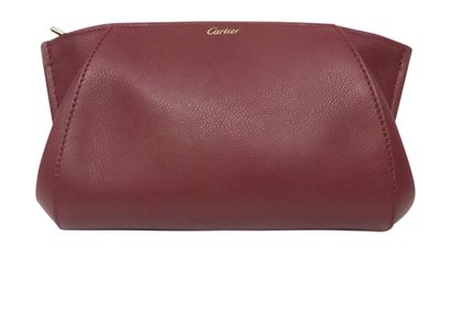 Cartier C Clutch Bag, &pound;195, Accessories, Red, Leather, Front view